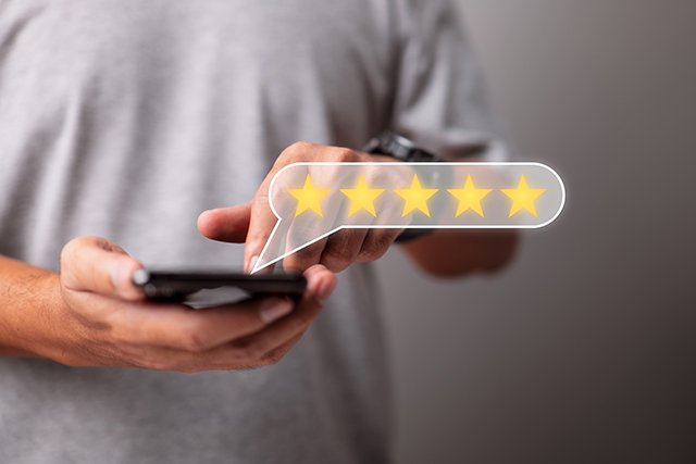 Customer reviews boosting local business visibility